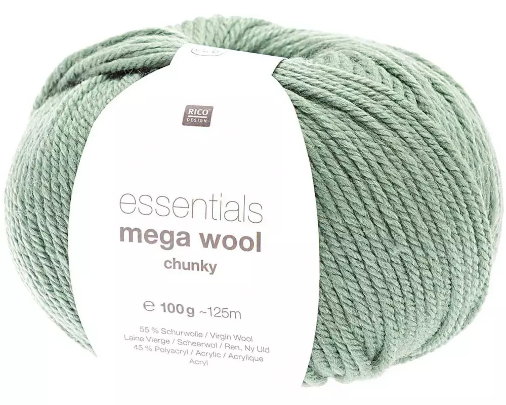 Rico Design Wolle Essentials Mega Wool chunky 100 g, Hellgrün