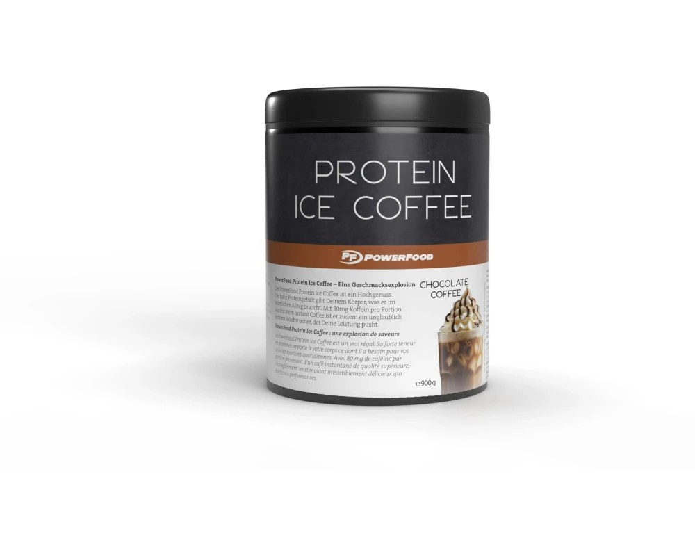 PowerFood One Pulver Protein Ice Coffee Dose 900g, Chocolate Coffee