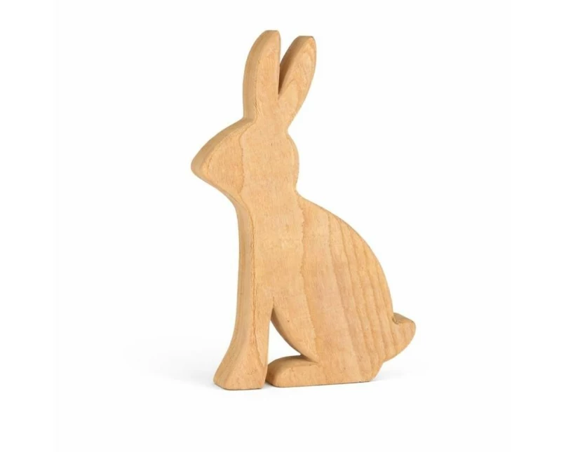CHALET Aufsteller Hase Hugo L 41 x 2 x 25 cm, Nature