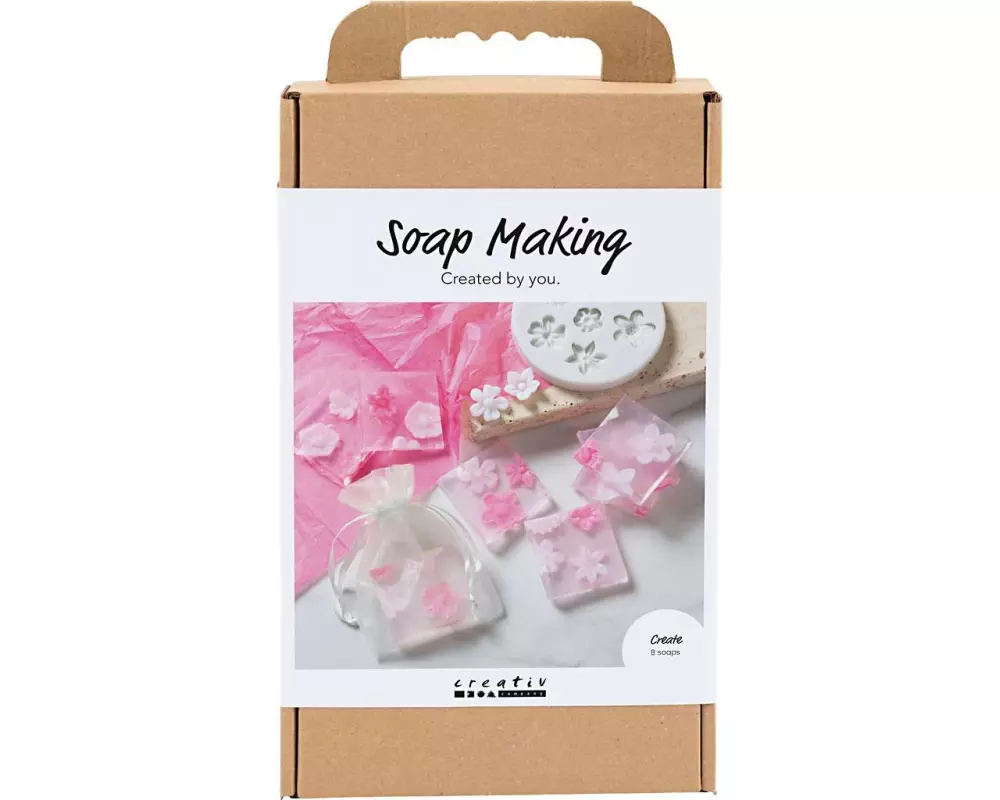 Creativ Company Bastelset - Seifenherstellung, Blumen, Rosa/Pink