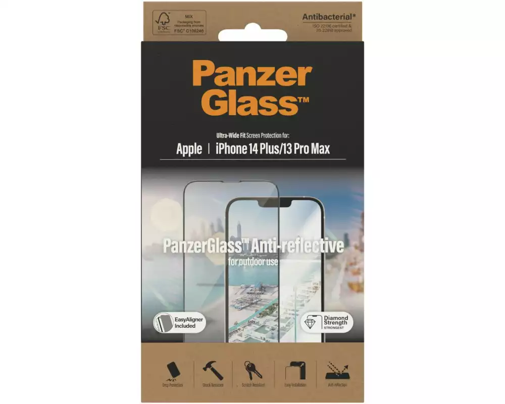 Panzerglass Displayschutz Ultra Wide Fit Anti Reflective iPhone 14 Plus