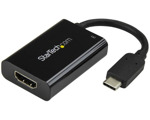 StarTech.com USB C to HDMI 2.0 Adapter 4K 60Hz with 60W Power Delivery Pass-Through Charging