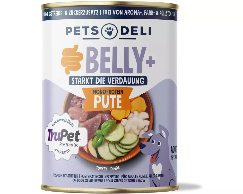Pets Deli Belly+ Solution Pute, Postbiotika, 400 g