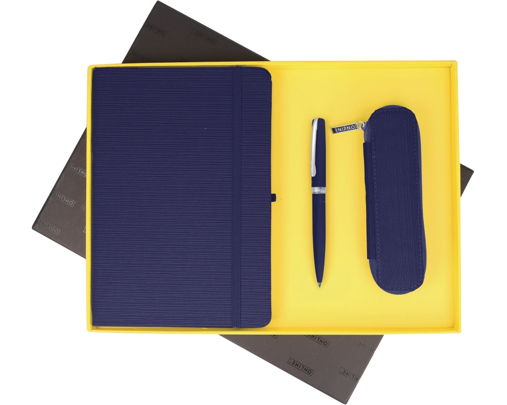 ONLINE Geschenkset Ocean Night Blue 16994 Notizbuch, KS, Etui