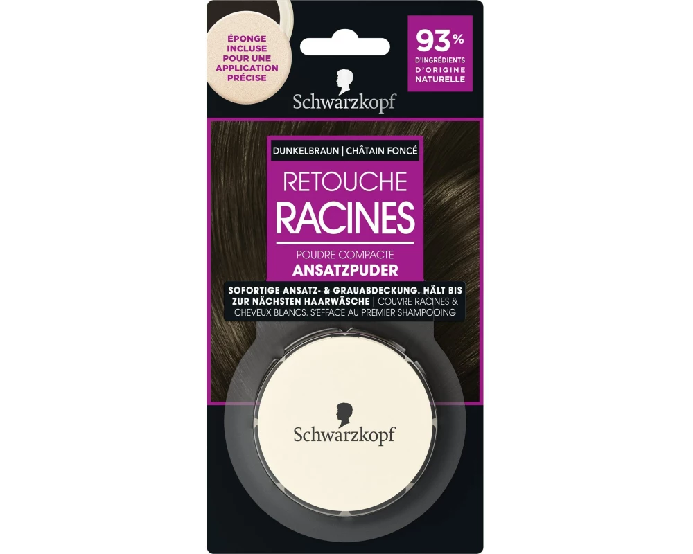 Schwarzkopf RETOUCHE RACINES Ansatzpuder Dunkelbraun 1 Stück