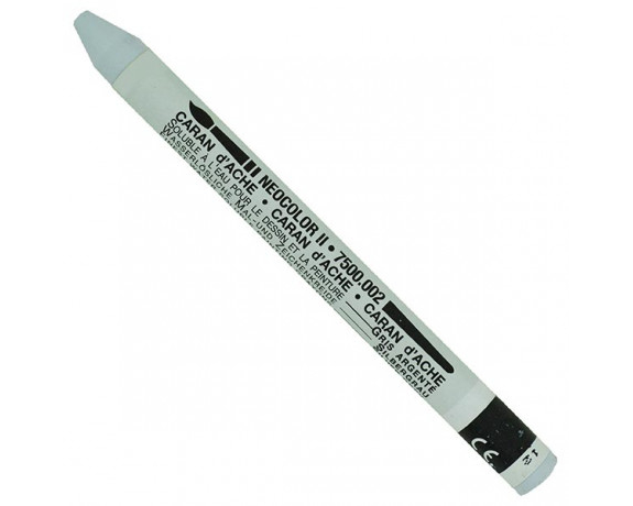 CARAN D'ACHE Wachsmalkreide Neocolor II 7500.002 silbergrau