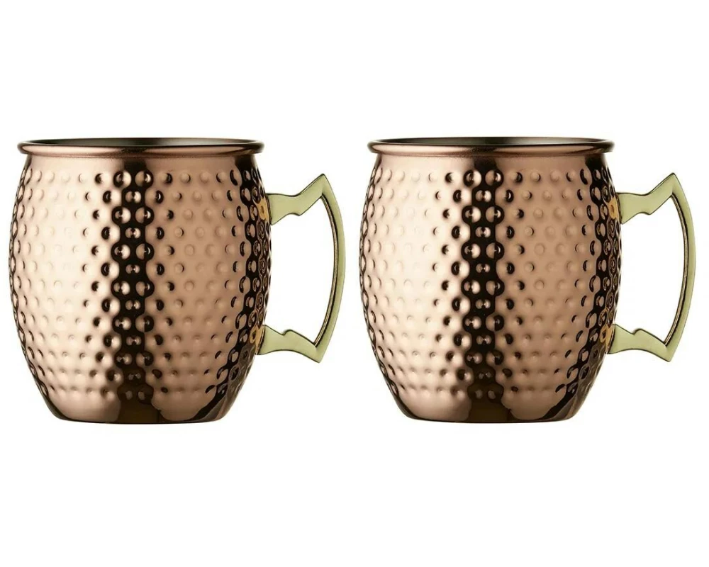 Lyngby Cocktailbecher Moscow Mule 550 ml, 2 Stück, Kupfer