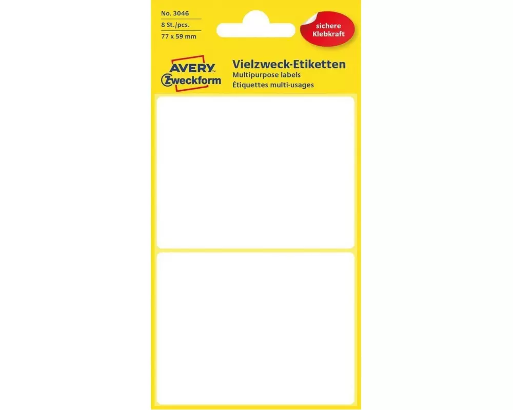 Avery Zweckform Vielzweck-Etiketten 3046 77 x 59 mm