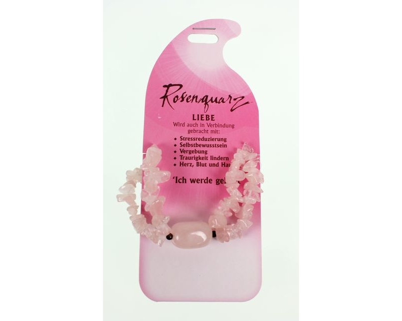 ROOST Armband Liebe G202 Rosenquarz