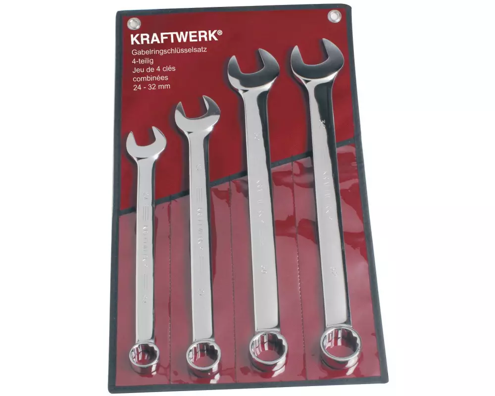 Kraftwerk Ringmaulschlüssel-Set 24-32 mm 4-teilig