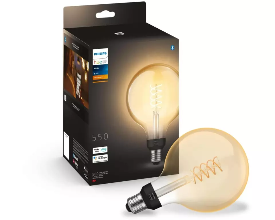 Philips Hue White E27 Einzelpack Giant Globe Filament 550 lm