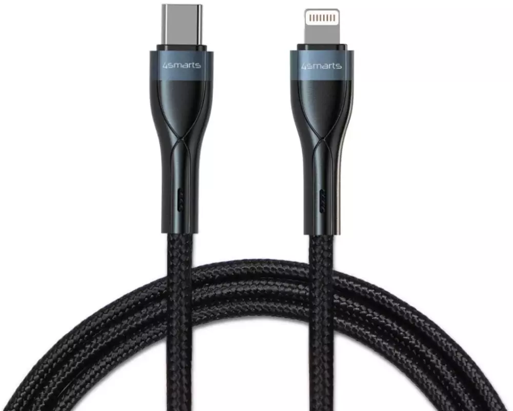 4smarts USB 2.0-Kabel PremiumCord USB C - Lightning 1 m