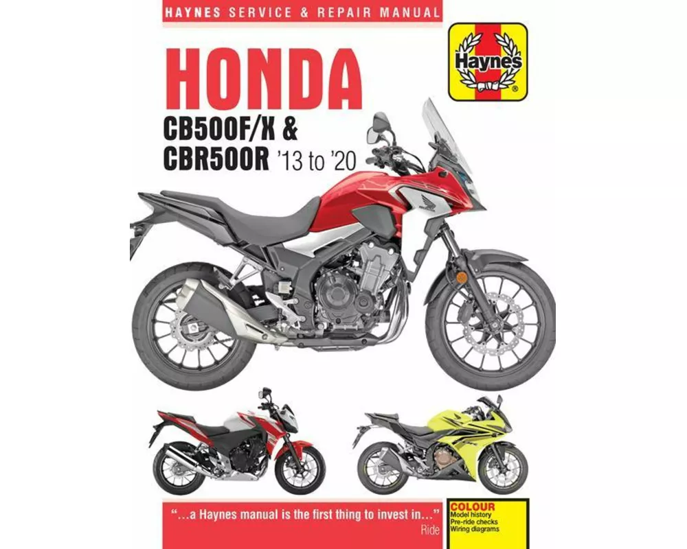 Honda CB500F/X & CBR500R update (13 -20)