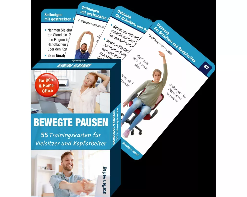 Trainingskarten: Bewegte Pausen für Büro & Home-Office