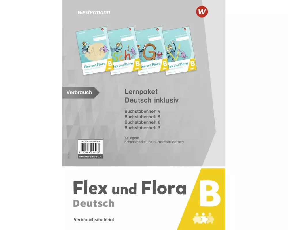 Flex und Flora. Lernpaket Deutsch inklusiv B (Druckschrift)
