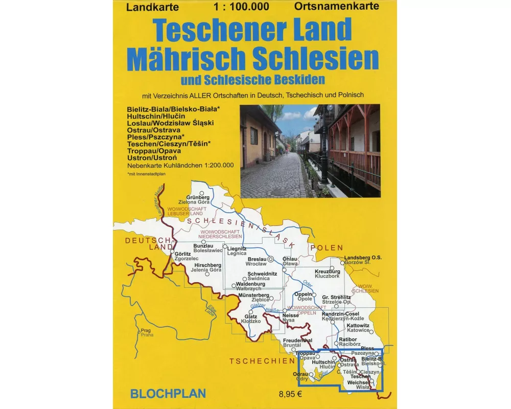 Landkarte Teschener Land/Mährisch Schlesien