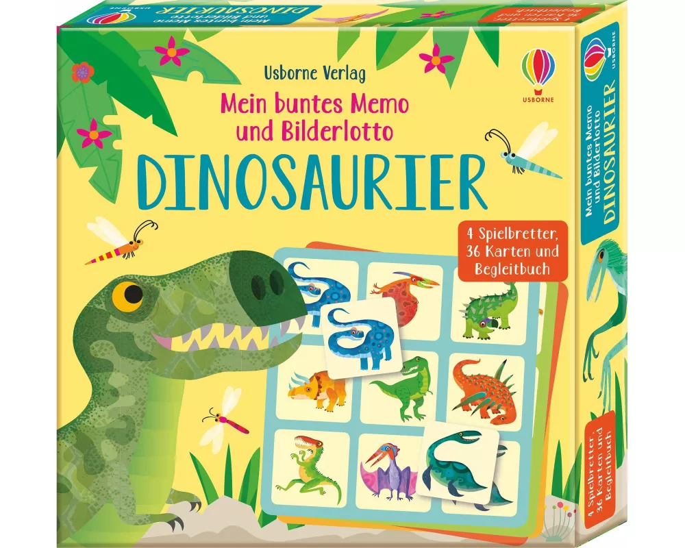 Mein buntes Memo und Bilderlotto: Dinosaurier