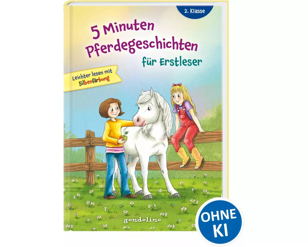 5 Minuten Pferdegeschichten für Erstleser, 2. Klasse - Leichter lesen mit Silbenfärbung