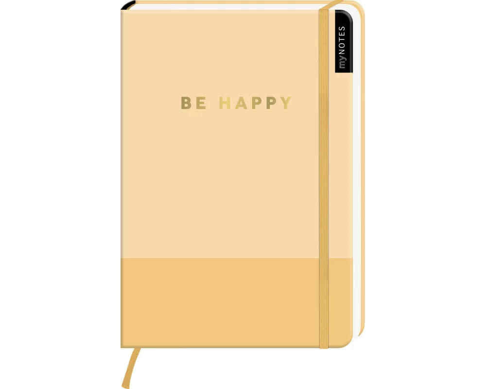 myNOTES Notizbuch A5: Be Happy
