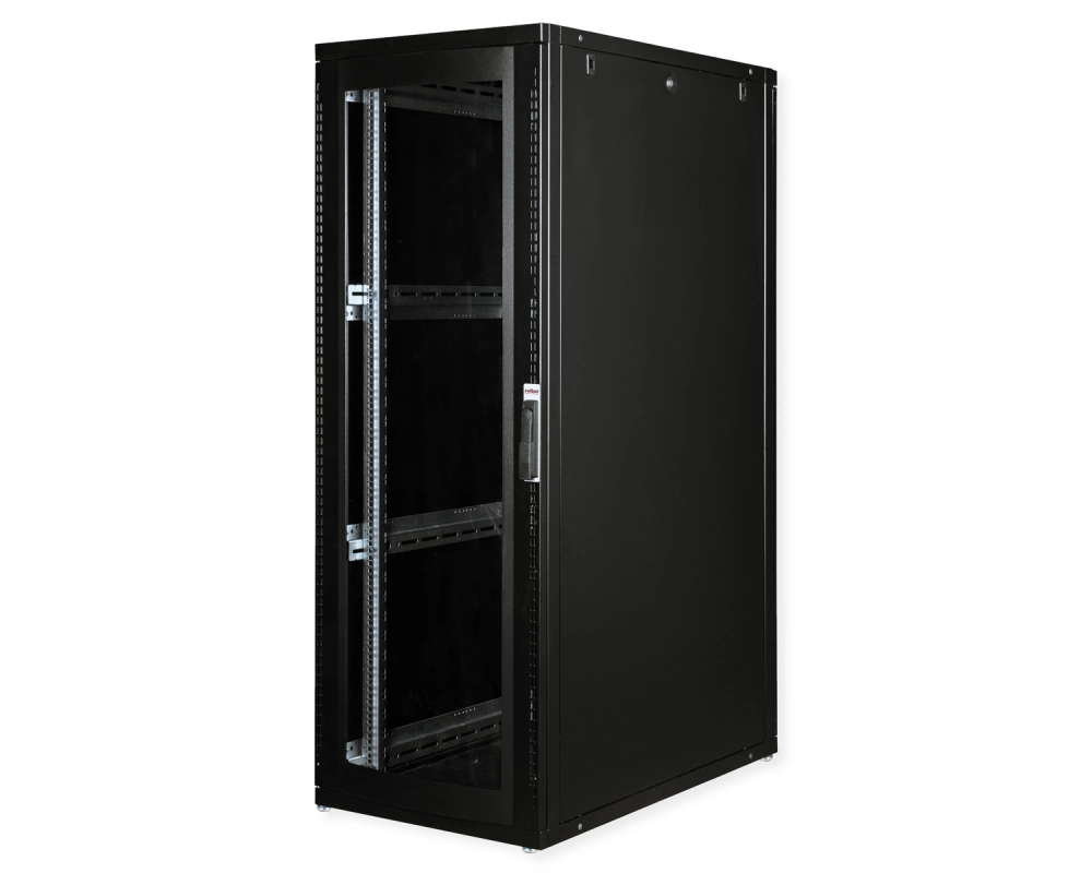 ROLINE 19-Zoll Serverschrank Pro 36 HE, 600x1000 BxT schwarz Plexiglas