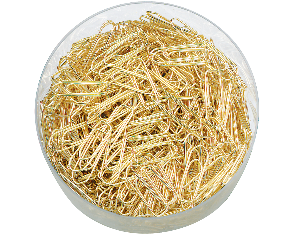 STYRO Büroklammern 32mm 51002 goldfarbig 500 Stk.