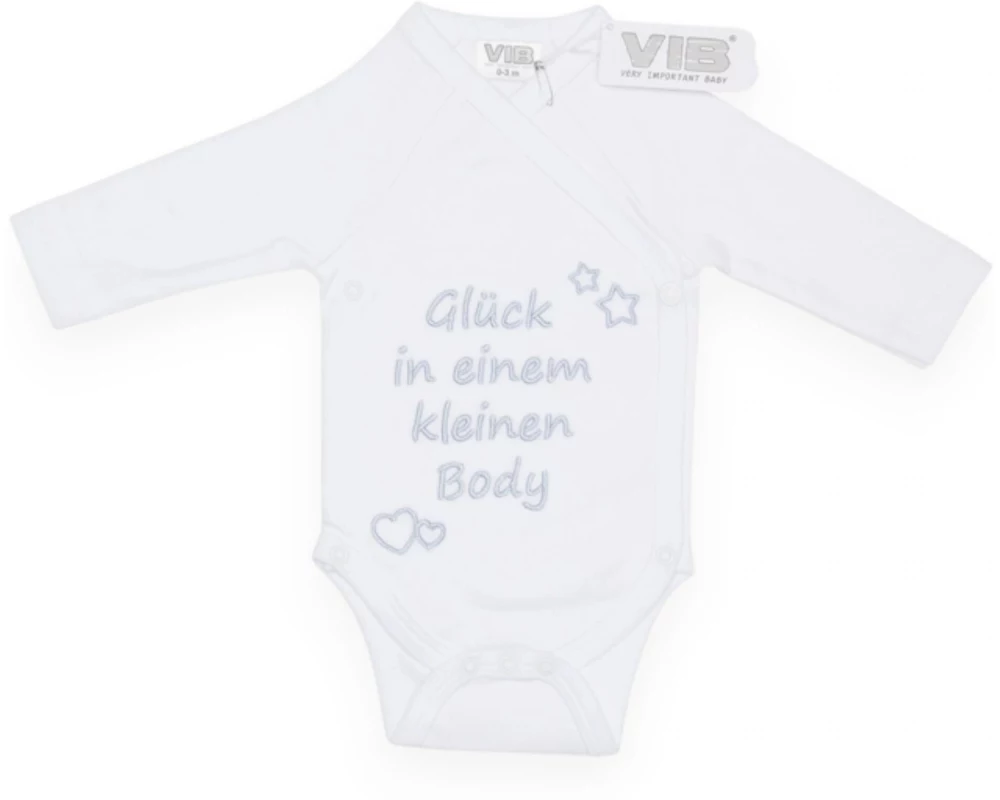 Very Important Baby Body Glück in einem kleinen Body Weiss