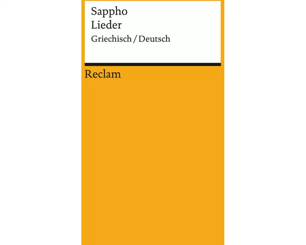 Lieder. Griechisch/Deutsch