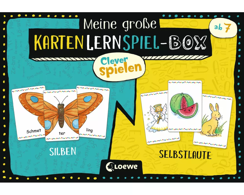 Clever Spielen - Meine große KartenLernSpiel-Box - Silben/Selbstlaute