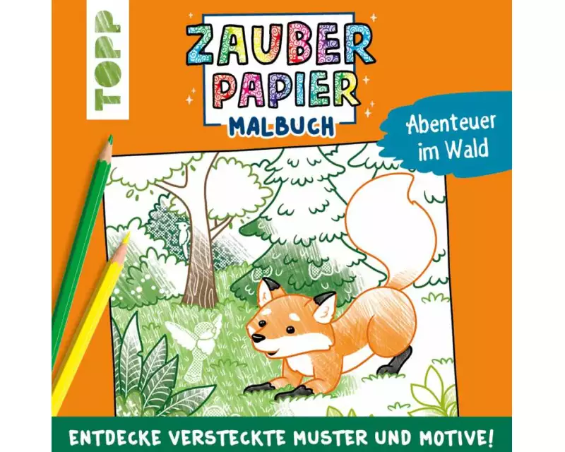 Zauberpapier Malbuch Abenteuer im Wald
