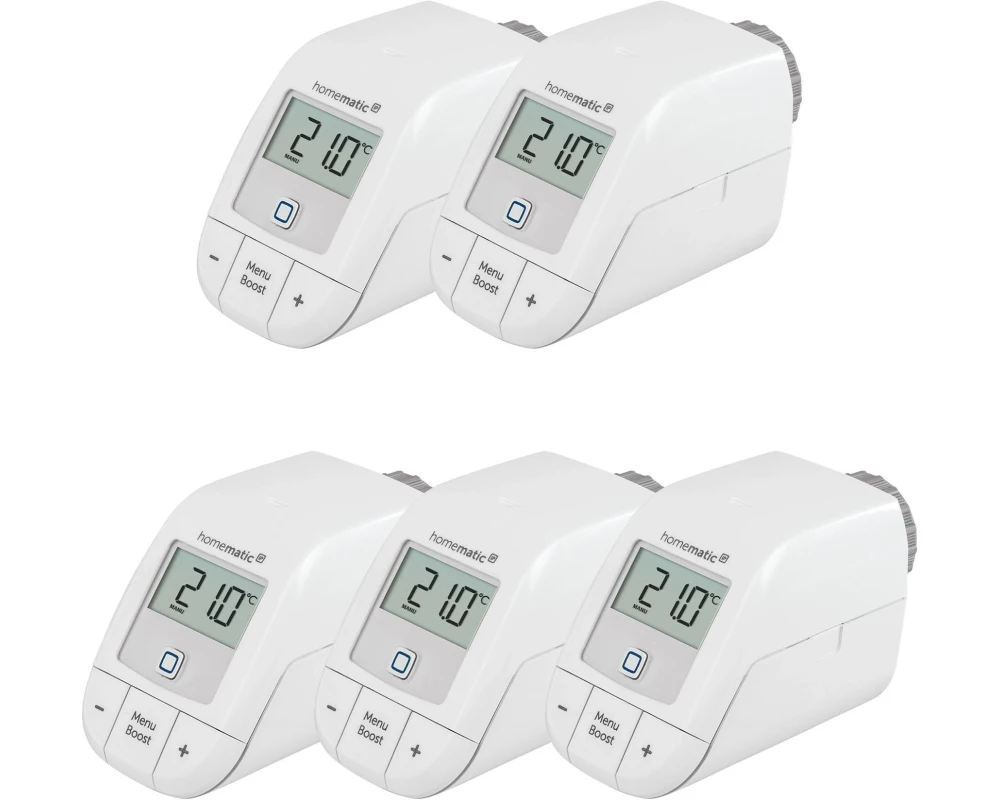 Homematic IP Smart Home 5 x Heizkörperthermostat Basic