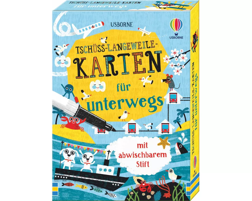 Tschüss-Langeweile-Karten für unterwegs