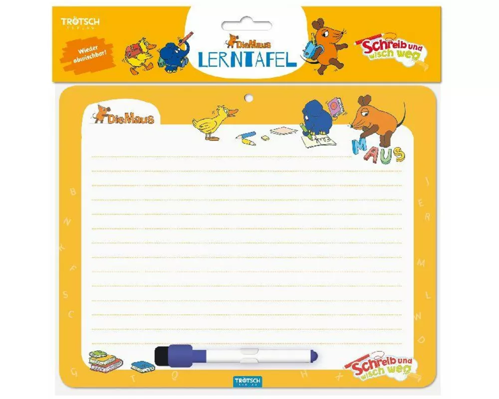 Trötsch Die Maus Lerntafel abwischbar