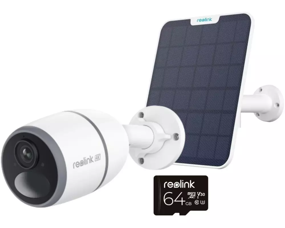 Reolink 4G/LTE-Kamera GO Ultra inkl. Solarpanel 2 + 64GB MicroSD