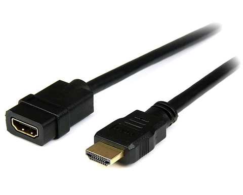 StarTech.com 2m HDMI Extension Cable, HDMI Male to Female Cable, 4K HDMI Cable Extender, 4K UHD HDMI Cable with Ethernet M/F, HDMI 1.4