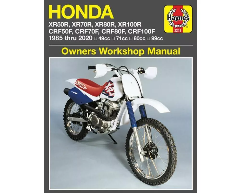 Honda XR50R, XR70R, XR80R, XR100R, CRF50F, CRF70F, CRF80F, CRF100F (85-20)