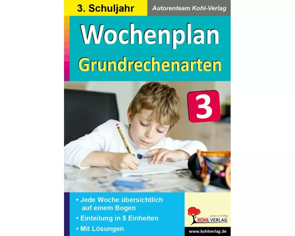 Wochenplan Grundrechenarten / Klasse 3