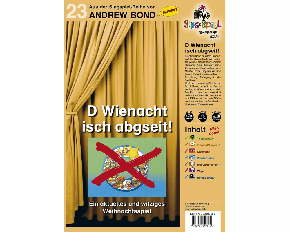 D Wienacht isch abgseit!, Singspiel mit CD (SS23)