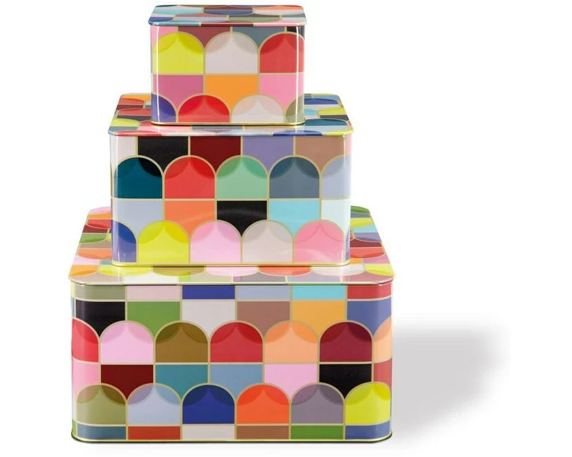 Remember Vorratsdose Confetto 3 Stück, 0 l, Mehrfarbig