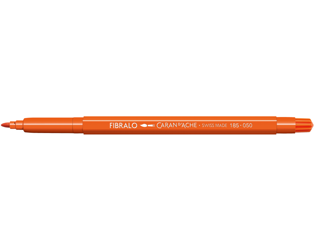CARAN D'ACHE Fasermalstift Fibralo 185.050 rot/orange
