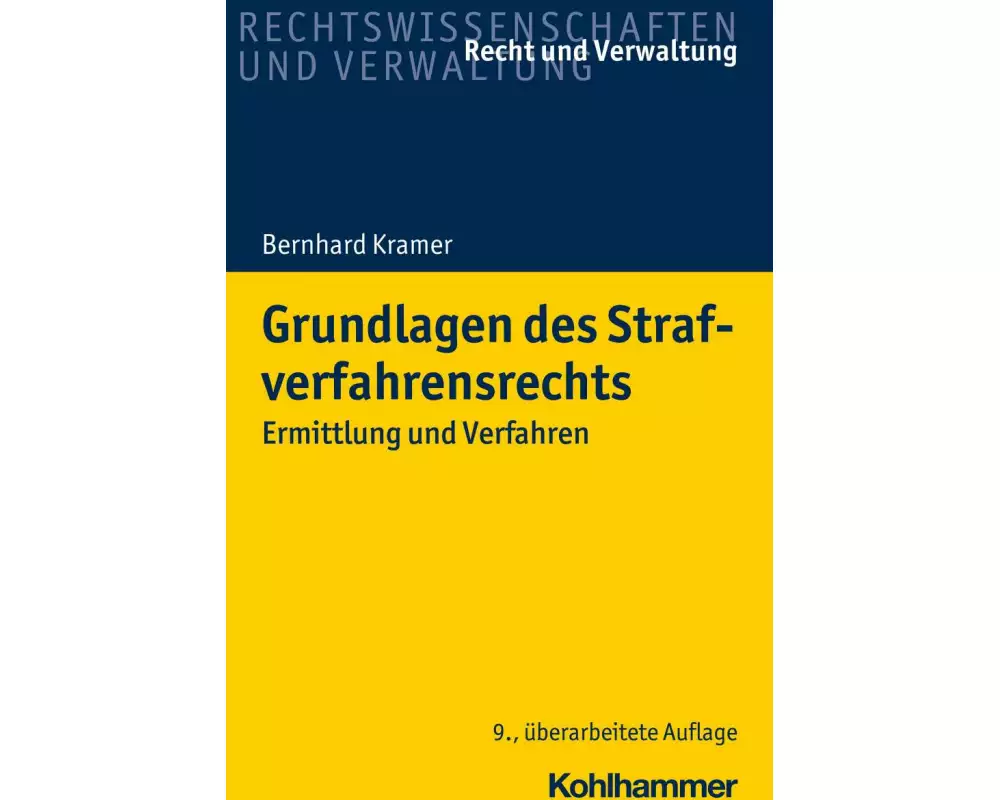 Grundlagen des Strafverfahrensrechts