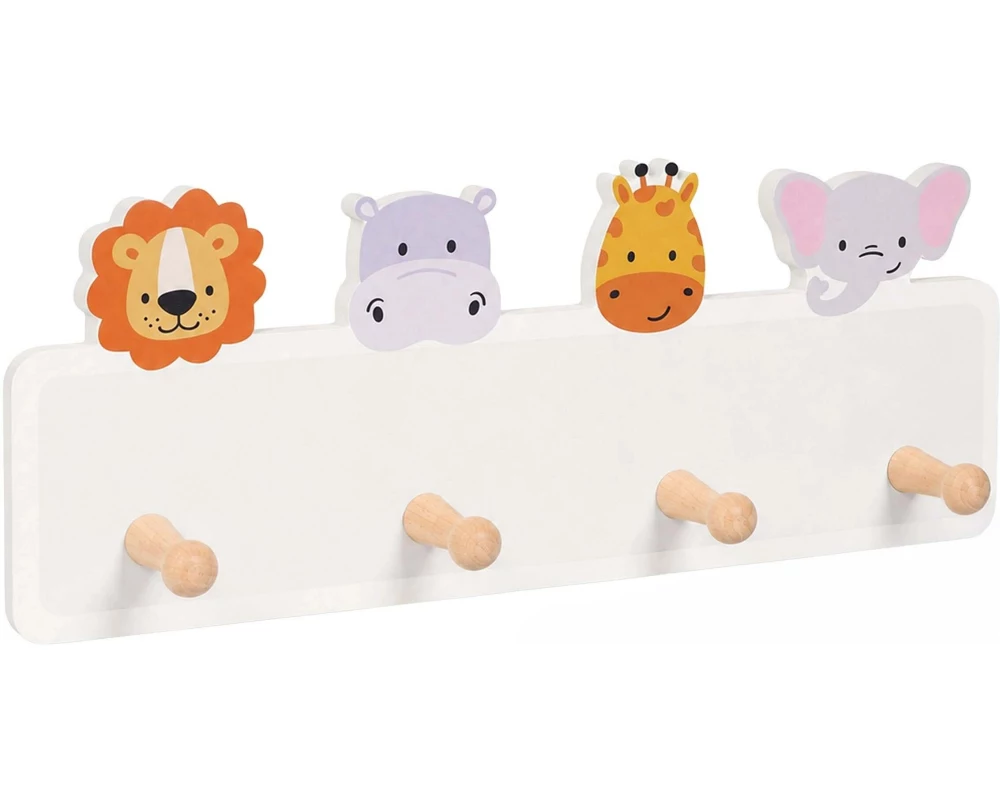 relaxdays Kindergarderobe x , Grau/Orange