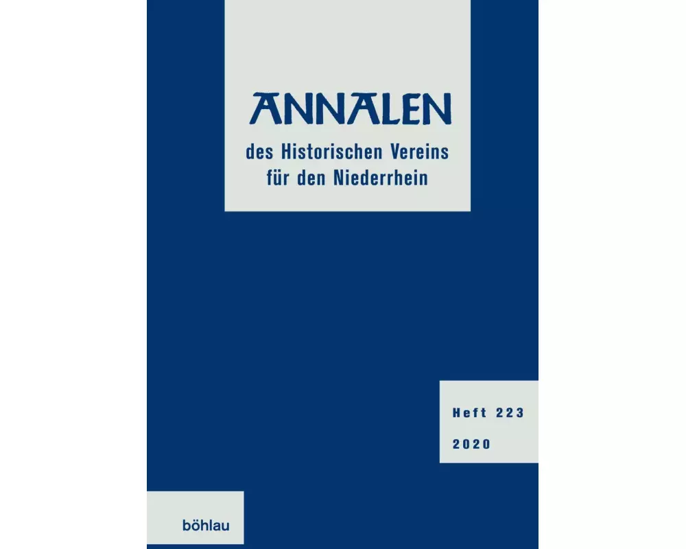 Annalen des Historischen Vereins für den Niederrhein 223 (2020)