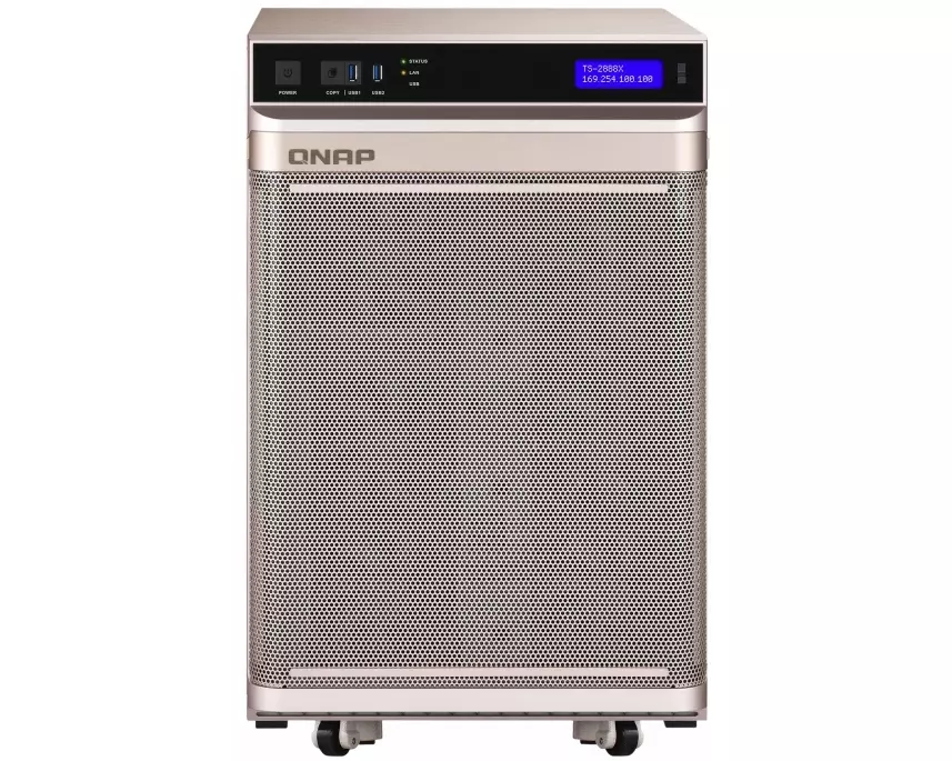 QNAP TS-2888X-W2145-512G 28-Bay Intel Xeon Processor W-2145 8 core 3.7GHz 512GB DDR4 ECC Max. 512GB