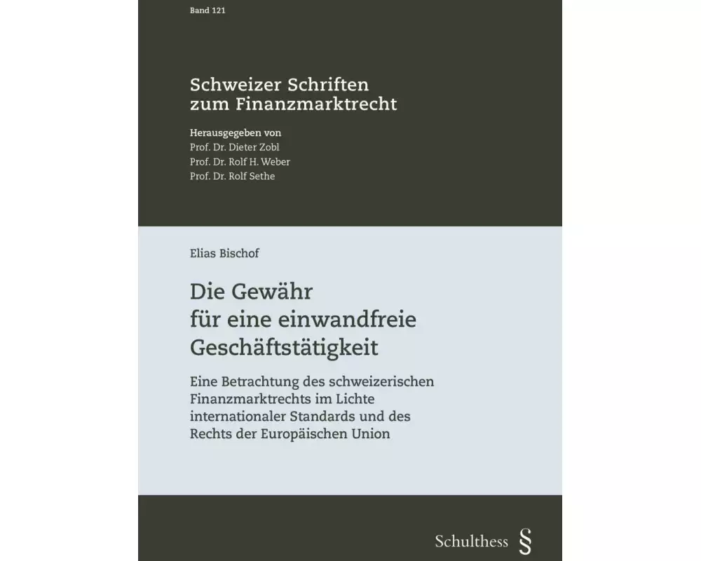 Die Gewähr für eine einwandfreie Geschäftstätigkeit