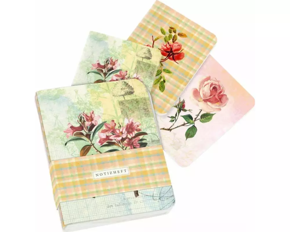 Die Gärten der Künstler Mini-Notizhefte Motiv Blütenstrauch