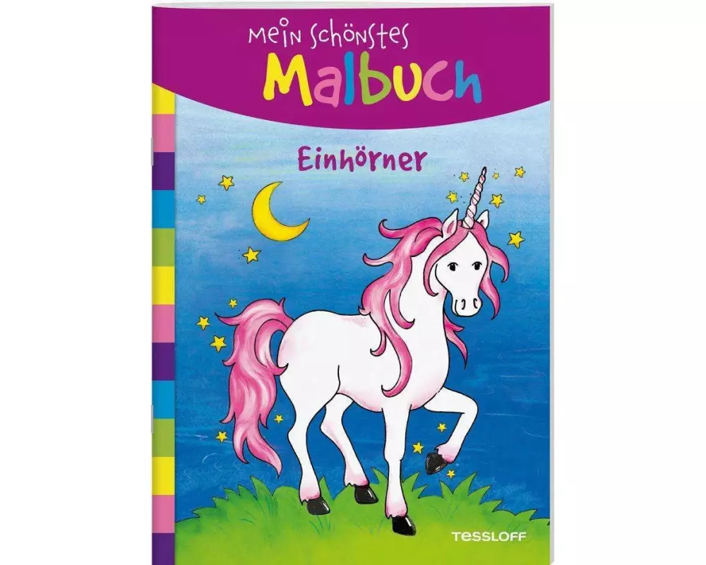 Mein schönstes Malbuch. Einhörner