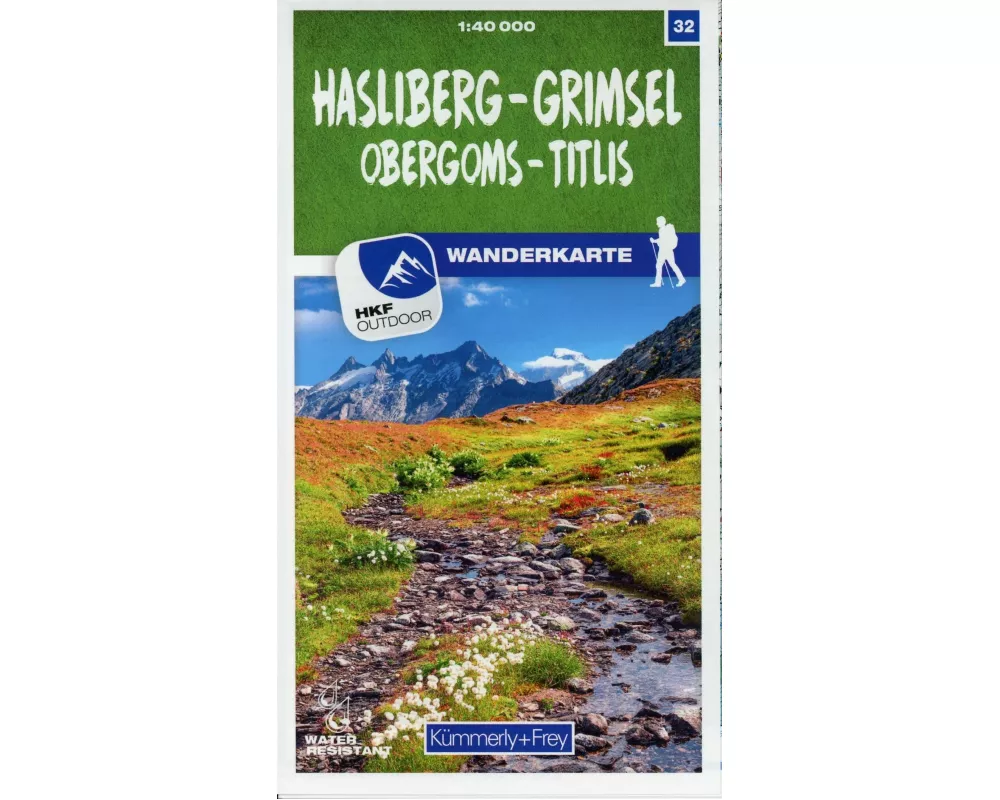 Kümmerly+Frey Wanderkarte 32 Hasliberg, Grimsel 1:40.000