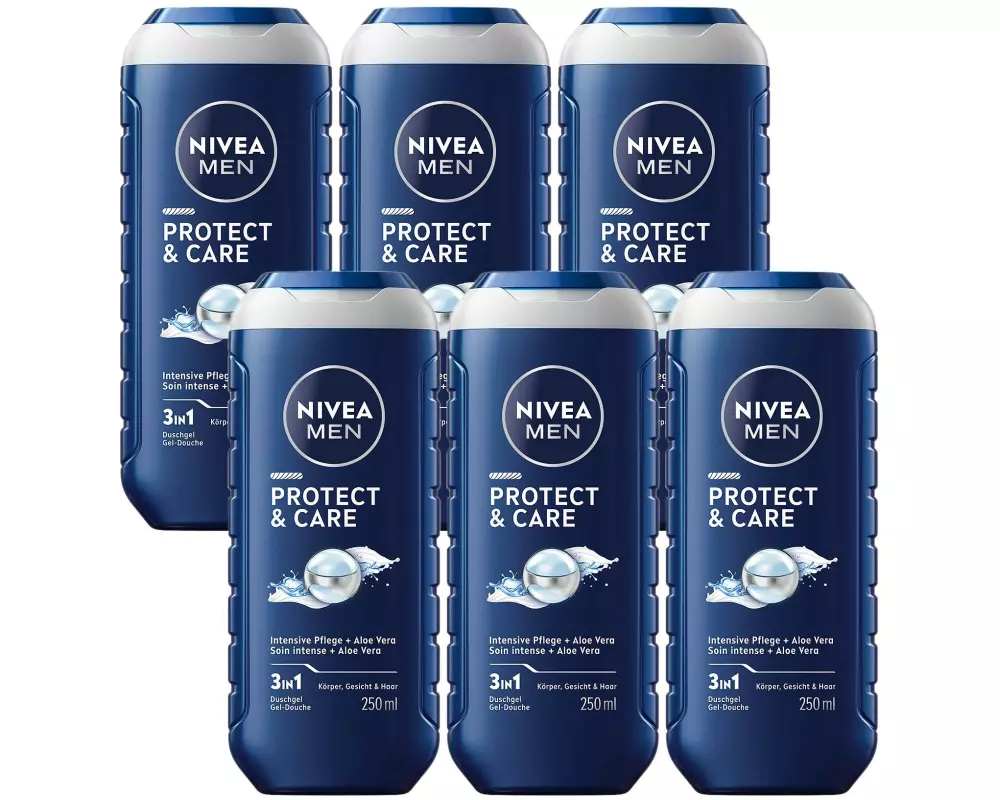 NIVEA MEN Duschgel Protect and Care 6 x 250 ml