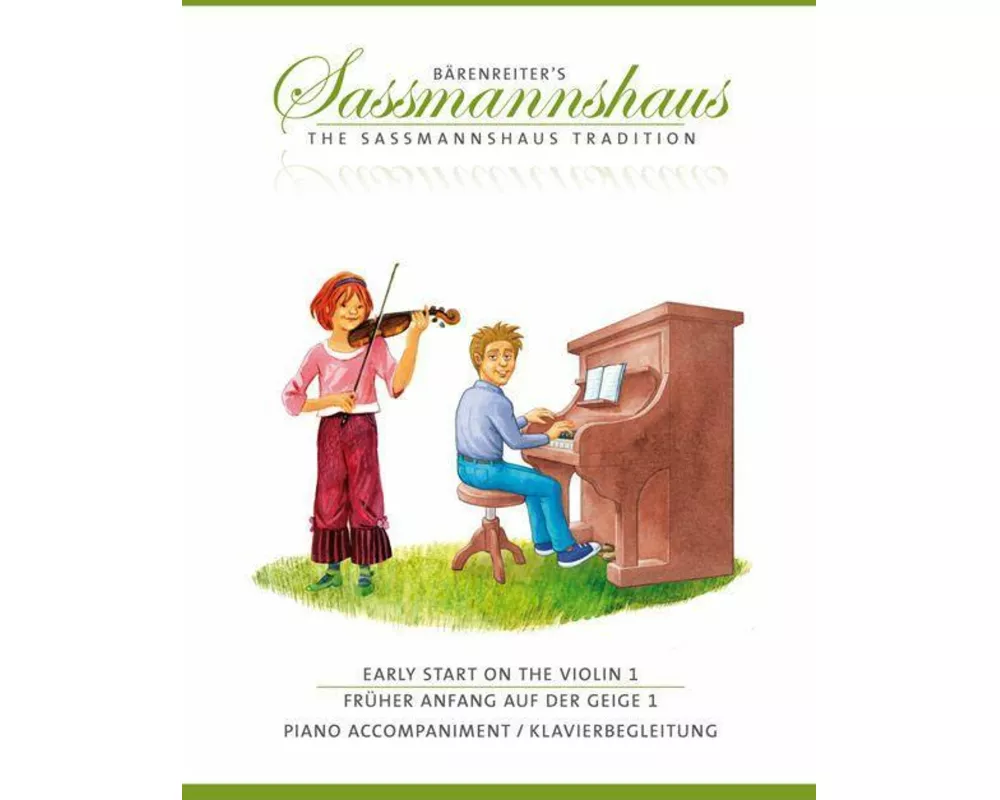 Früher Anfang auf der Geige 1 / Early Start on the Violin 1 -Klavierbegleitung-