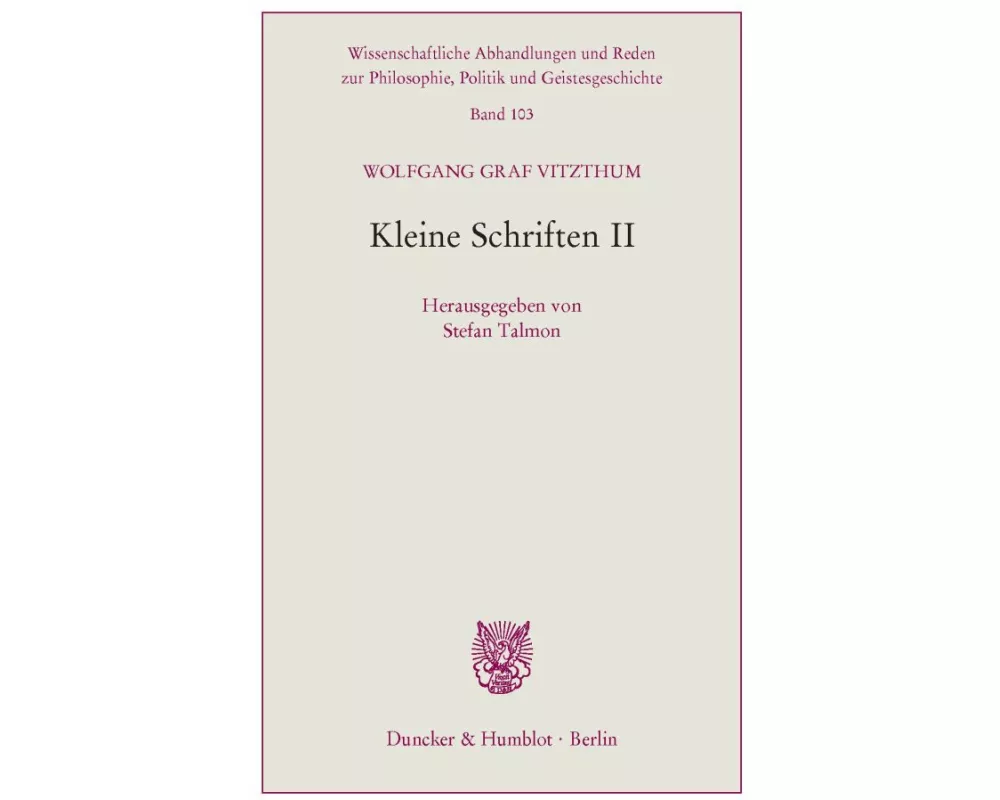 Kleine Schriften II